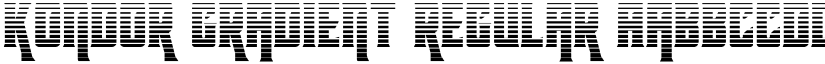 Kondor Gradient Regular font