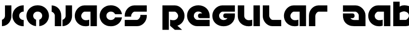 Kovacs Regular font