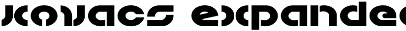 Kovacs Expanded Expanded font