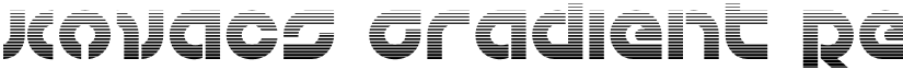 Kovacs Gradient Regular font