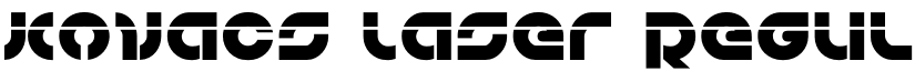 Kovacs Laser Regular font