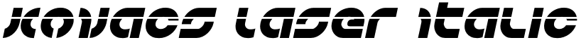 Kovacs Laser Italic Italic font