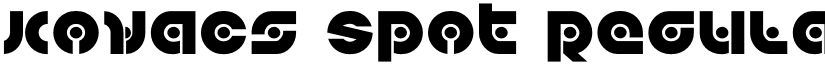 Kovacs Spot Regular font