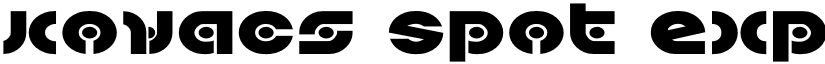 Kovacs Spot Expanded Expanded font