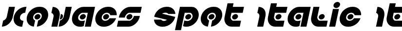 Kovacs Spot Italic Italic font