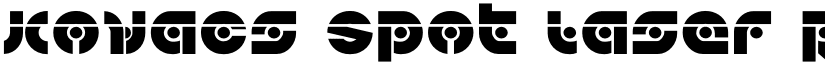 Kovacs Spot Laser Regular font