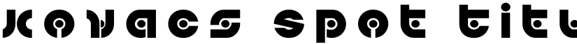 Kovacs Spot Title Regular font