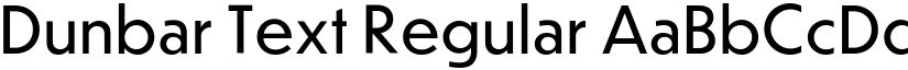 Dunbar Text font download