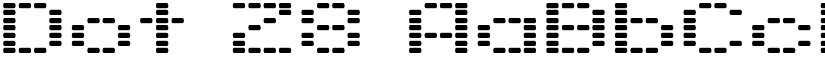 Dot 28 font