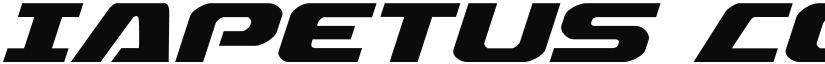 Iapetus Condensed Italic Condensed Italic font