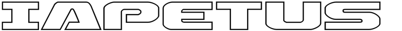 Iapetus Outline Regular font