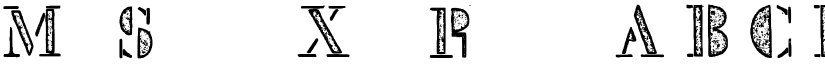 Mck Stencil Xray Regular font