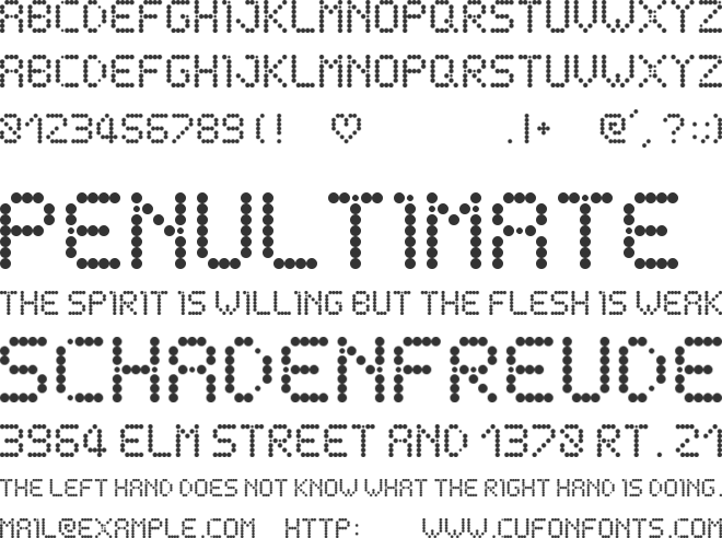 Schnee font preview