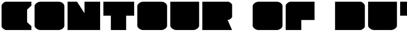 Contour of Duty Expanded Expanded font