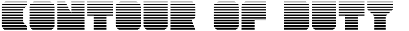 Contour of Duty Gradient Regular font