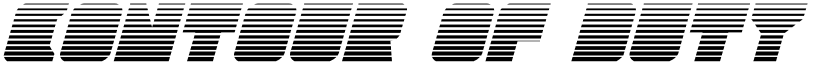 Contour of Duty Gradient Ital Italic font