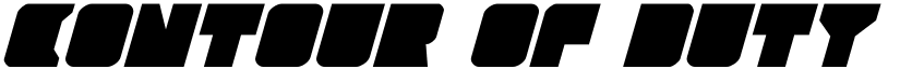 Contour of Duty Italic Italic font