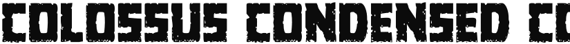 Colossus Condensed Condensed font