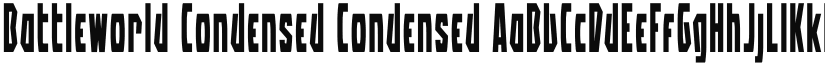Battleworld Condensed Condensed font