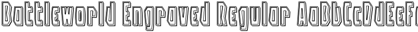 Battleworld Engraved Regular font