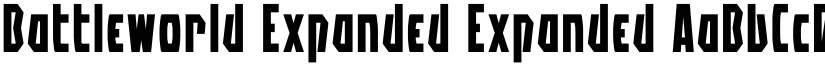 Battleworld Expanded Expanded font