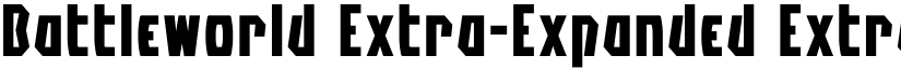 Battleworld Extra-Expanded Extra-Expanded font
