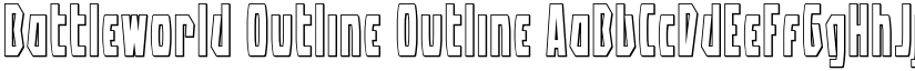 Battleworld Outline Outline font