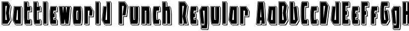 Battleworld Punch Regular font
