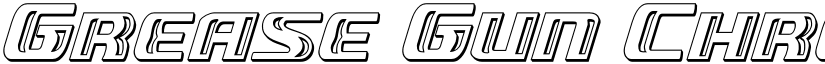 Grease Gun Chrome Italic Italic font
