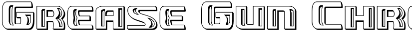 Grease Gun Chrome Regular font