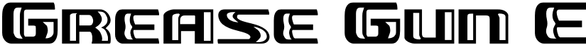 Grease Gun Expanded Expanded font