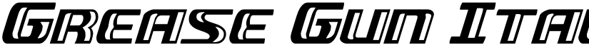 Grease Gun Italic Italic font