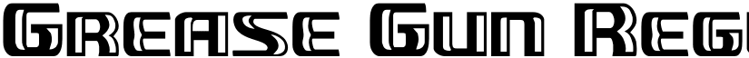 Grease Gun Regular font