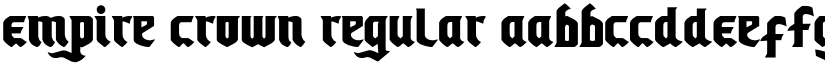 Empire Crown Regular font