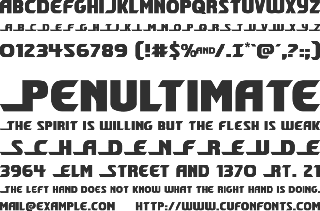 Shining Herald font preview