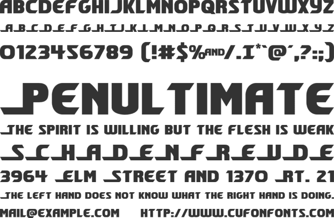 Shining Herald font preview