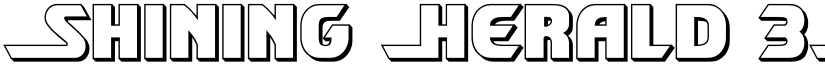 Shining Herald 3D Regular font