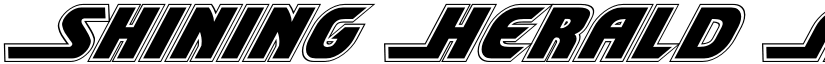 Shining Herald Academy Italic Italic font