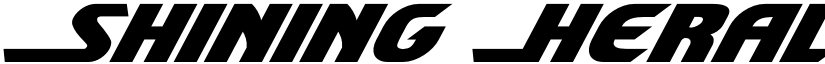 Shining Herald Expanded Italic Expanded Italic font