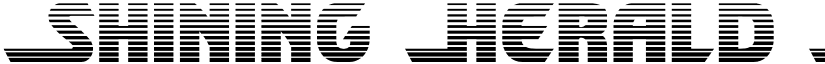 Shining Herald Gradient Regular font