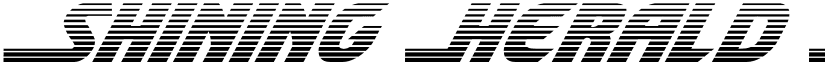 Shining Herald Gradient Italic Italic font