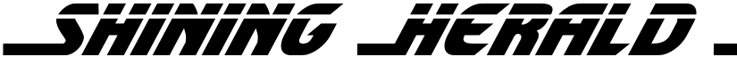 Shining Herald Laser Italic Italic font