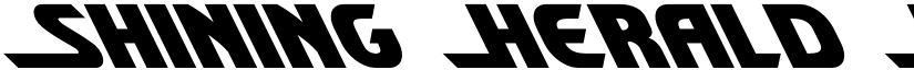Shining Herald Leftalic Italic font