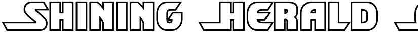 Shining Herald Outline Outline font