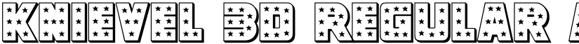 Knievel 3D Regular font
