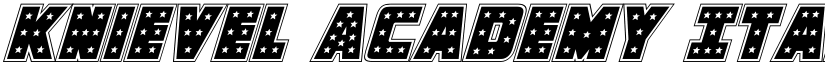 Knievel Academy Italic Italic font