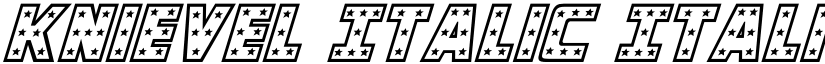 Knievel Italic Italic font