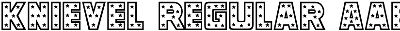 Knievel Regular font