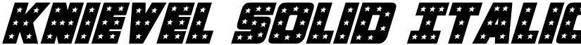 Knievel Solid Italic Italic font