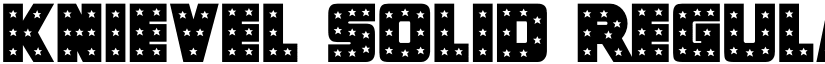 Knievel Solid Regular font